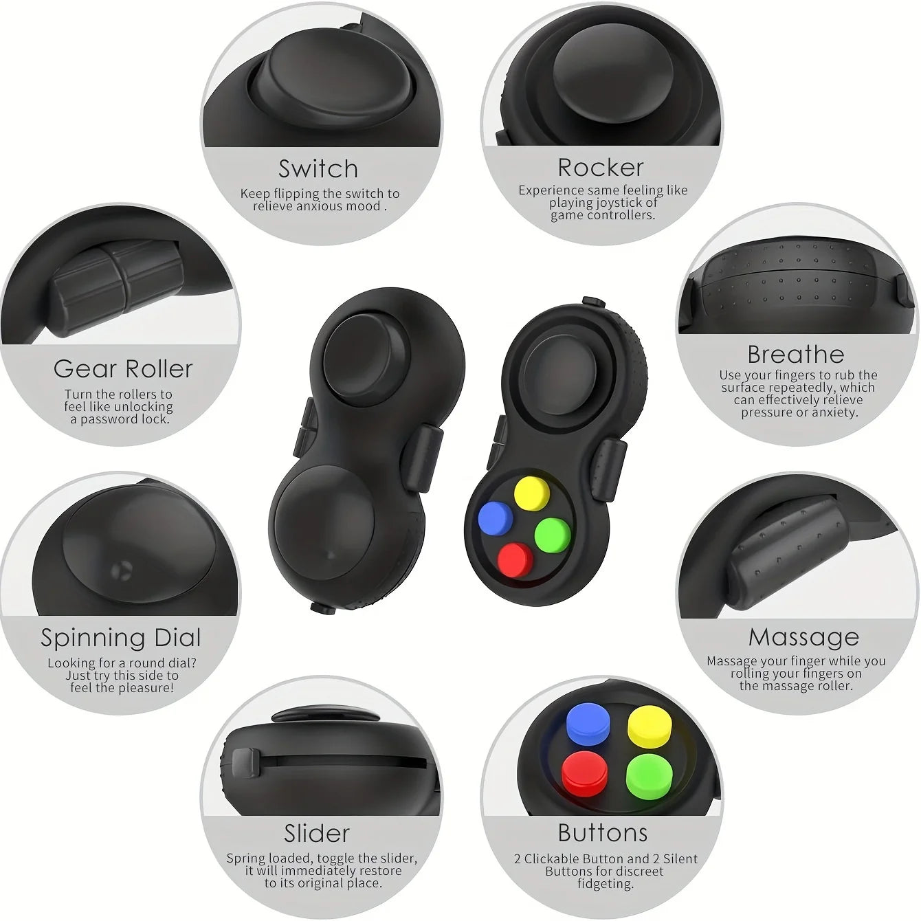 8-in-1 Stress Relief Controller